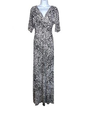 Lilly Pulitzer Parigi Maxi Dress S Black White Onyx Home Slice